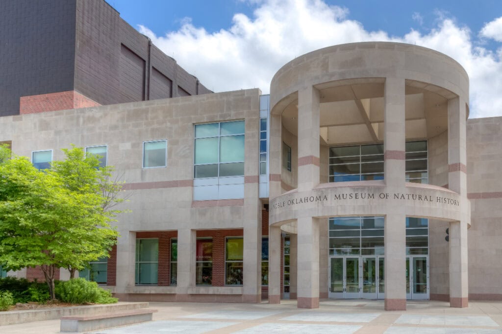 exterior of Sam Noble Museum 