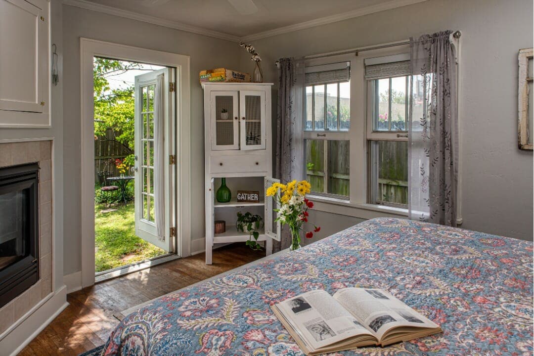 Prairie House bedroom to garden romantic weekend getaways oklahoma