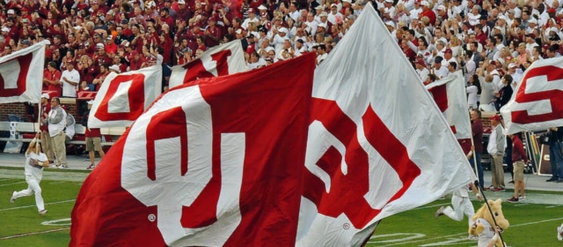 OU Sooner flags